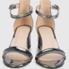 Platinum Mirror Low Heel Sandals for Ladies RA-155