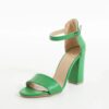 Green Chunky Heel Dress Shoes for Women MA-030