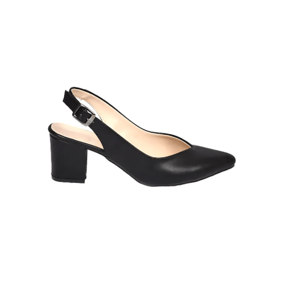 Black Ankle Strap Heels for Women MA-028