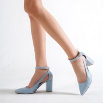 Blue Ankle Strap Women Shoes RA-8030