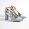 Blue Ankle Strap Women Shoes RA-8030