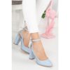 Blue Ankle Strap Women Shoes RA-8030