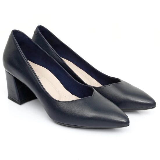 Navy Blue Low Heels Casual Shoes for Women RA-162