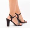 Black Ankle Strap Wedding Shoes for Women RA-220