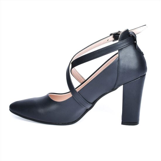 Blue Ankle Strap High Heels for Women RA-1004