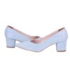 Blue Suede Low Heels Casual Shoes for Women RA-162