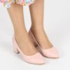 Pink Low Heel Dress Shoes for Ladies MA-024