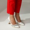 White Transparent High Heel Shoes for Women RA-510