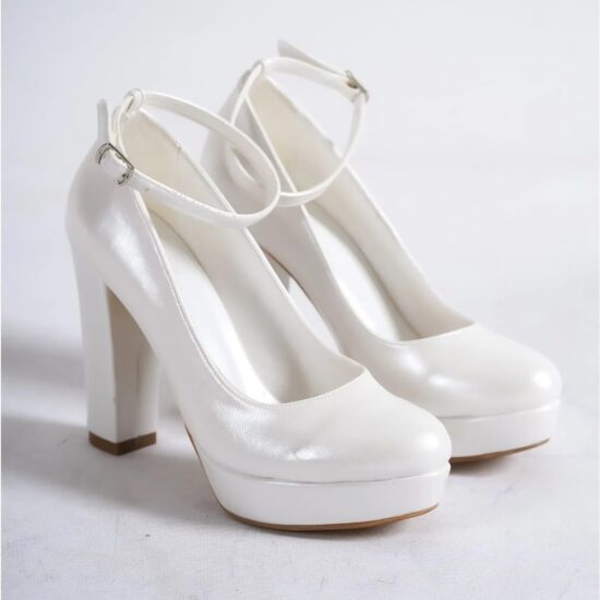 Pearl Platform Heel Wedding Shoes for Women RA-210