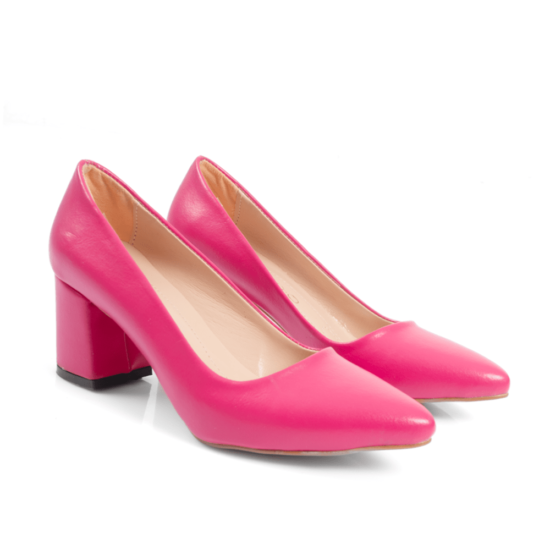 Fushcia Low Heel Dress Shoes for Ladies MA-024