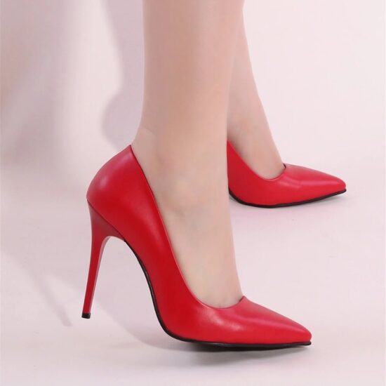 Red Stiletto High Heel Shoes for Women Ma-021