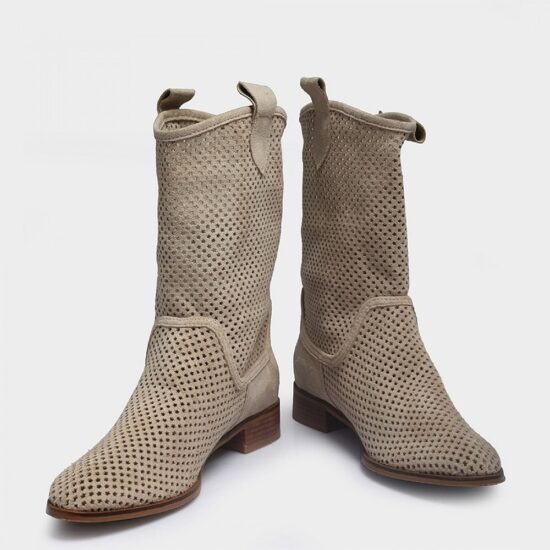 Beige Cowboy Boots for Women RA-8010