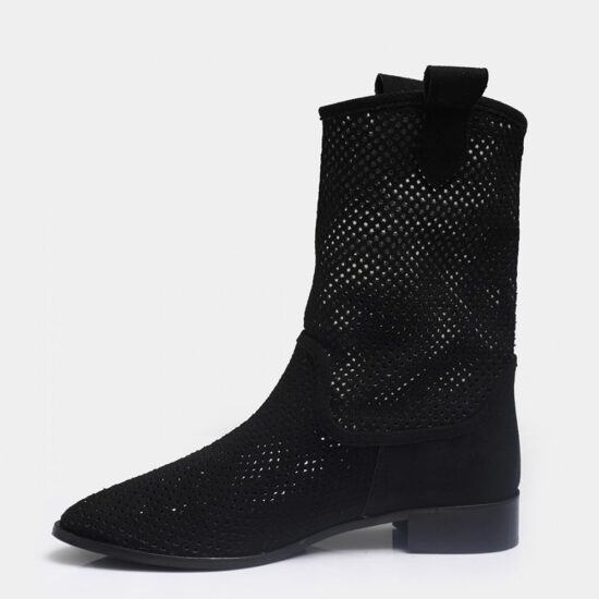 Black Cowboy Boots for Women RA-8010