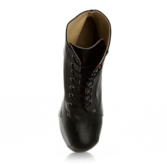 Black Platform High Heel Boots for Women