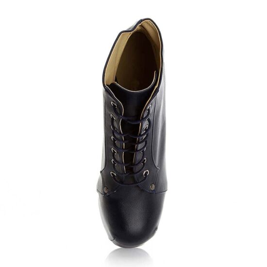 Blue Platform High Heel Boots for Women MA-010