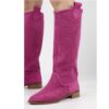 Fushcia Cowgirl Boots for Women RA-8011