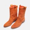 Orange Cowboy Boots for Women RA-8010
