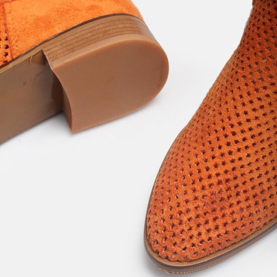 Orange Cowboy Boots for Women RA-8010