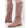 Pink Cowgirl Boots for Women RA-8011