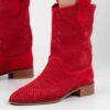Red Cowboy Boots for Women RA-8010
