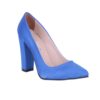 Saks Satin Chunky Heel Shoes for Women MA-023