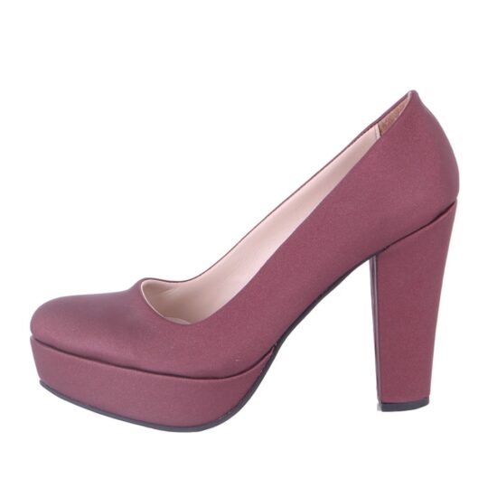 Burgundy Platform Wedding Shoes MA-025