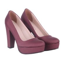 Burgundy Platform Wedding Shoes MA-025