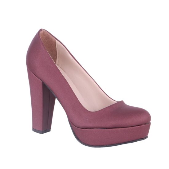 Burgundy Platform Wedding Shoes MA-025