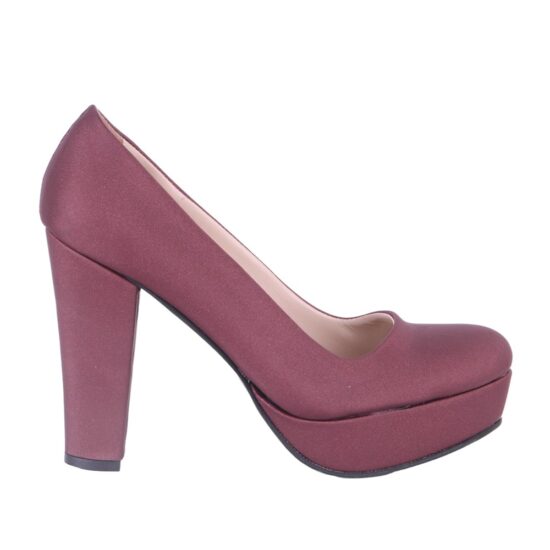 Burgundy Platform Wedding Shoes MA-025