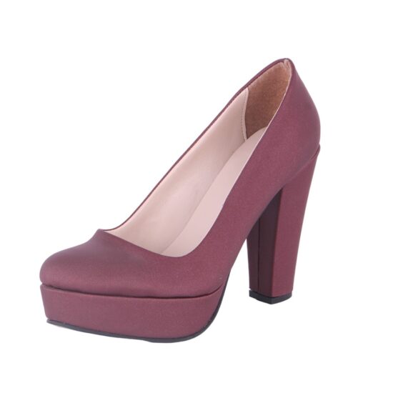 Burgundy Platform Wedding Shoes MA-025