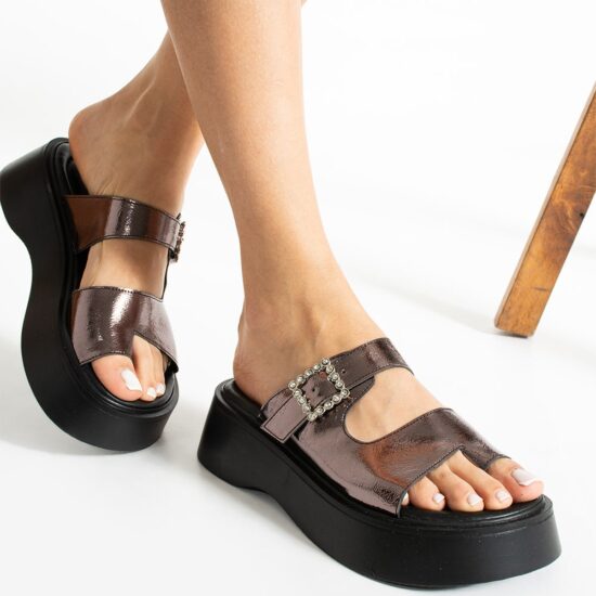 Platinum Buckle Sandals for Women TA-04