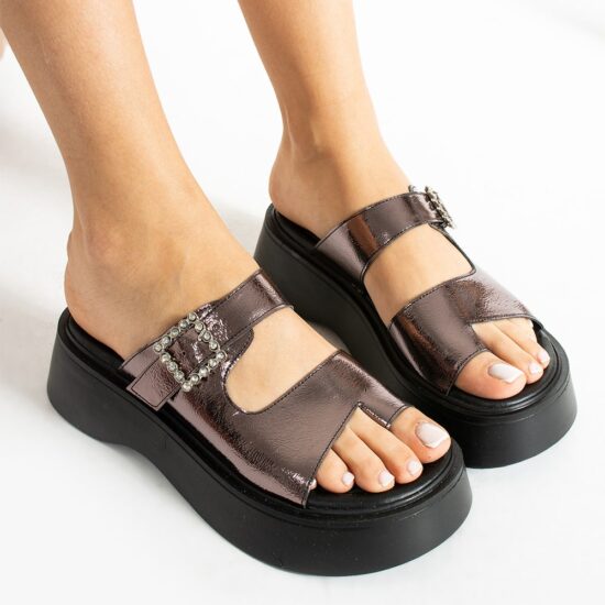 Platinum Buckle Sandals for Women TA-04