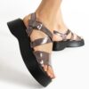 Platinum Strappy Sandals for Women TA-03