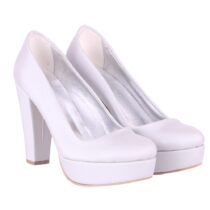 Silver Platform Wedding Shoes MA-025