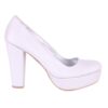 Silver Platform Wedding Shoes MA-025