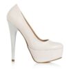White Platform Stiletto Heels for Women MA-008