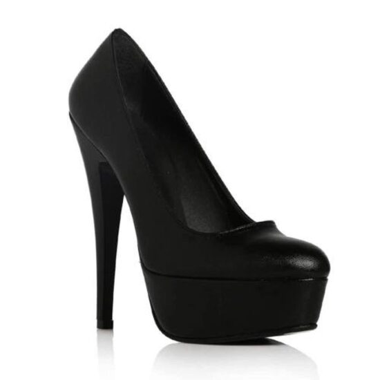 Black Platform Stiletto Heels for Women MA-008