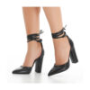 Black Ankle Strap High Heels for Women RA-040