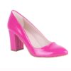 Fushcia Shiny Low Heel Dress Shoes for Ladies MA-024