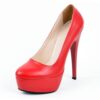 Red Platform Stiletto Heels for Women MA-008