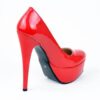 Red Shiny Platform Stiletto Heels for Women MA-008