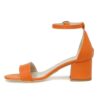 Orange Low Heel Sandals for Ladies RA-155