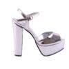 Silver Wedding Platform Shoes for Bride RA-027