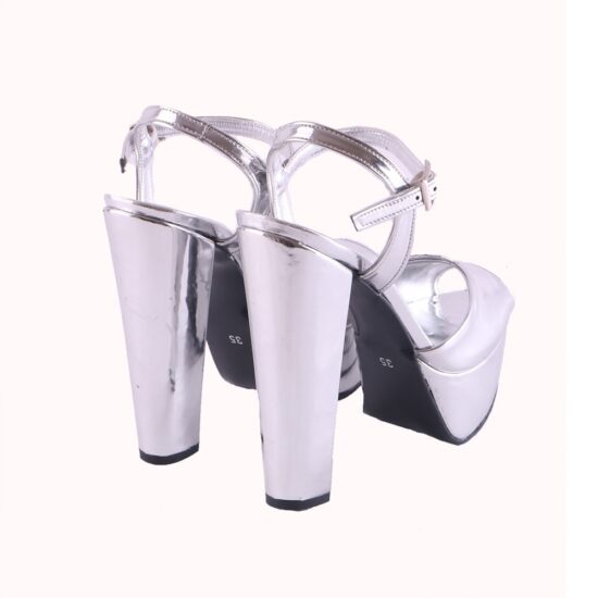 Silver Wedding Platform Shoes for Bride RA-027