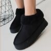 Fur Inside Low Heel Boots for Women AL-217