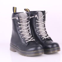 Black Lace up Boots for Women with Rhinestone HS-02