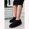 Black Low Heel Winter Dress Shoes for Women AL-218