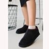 Black Low Heel Winter Dress Shoes for Women AL-218