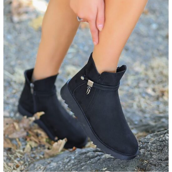 Suede Orthopedic Side Zipper Boots for Women AL-202