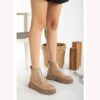 Nude Casual Women's Boots With Zipper AL-207